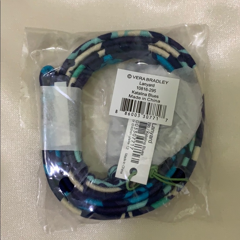 NEW Vera Bradley lanyard katalina blues